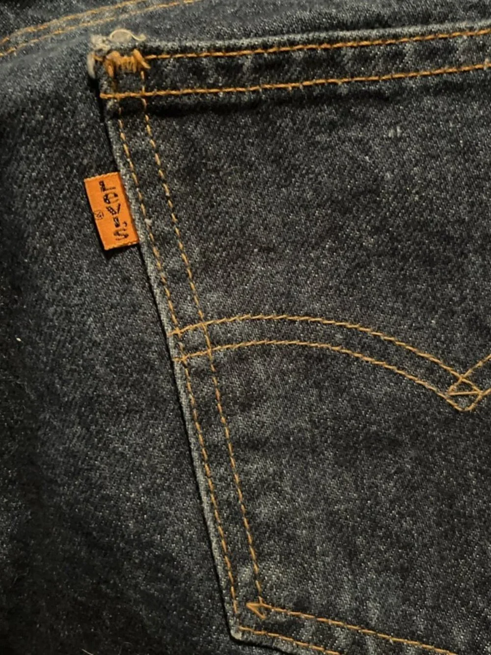 Vintage Levis 40505 0215 Jeans Mens 30x30 70s/80s Orange Tab Dark Denim USA